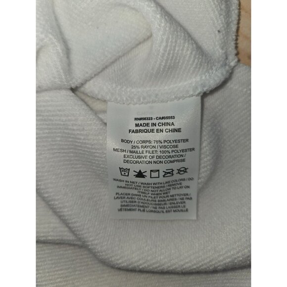 Nike Dri-Fit Sleeveless Hoodie Medium White Neon Accents - Picture 7 of 9